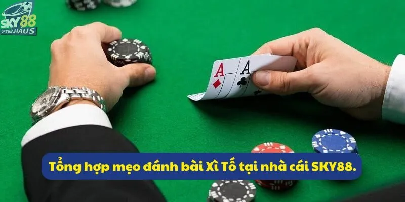 Xì Tố: Tổng hợp 3 chiến thuật đánh bài dễ áp dụng Tổng hợp mẹo đánh bài Xì Tố tại nhà cái SKY88.